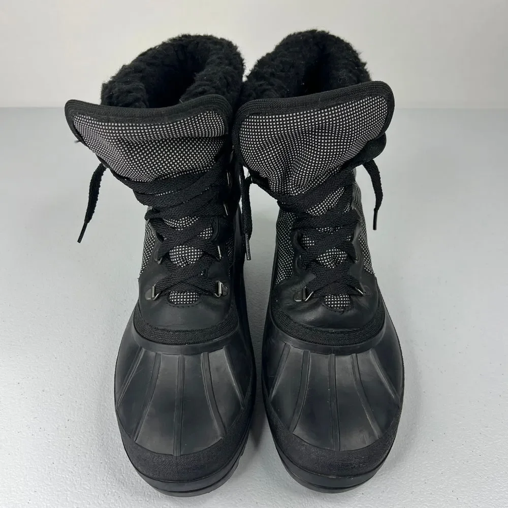 Sorel Duck Boots Shin Above Ankle Waterproof‎ Felt Fleece Lined Winter Women 9